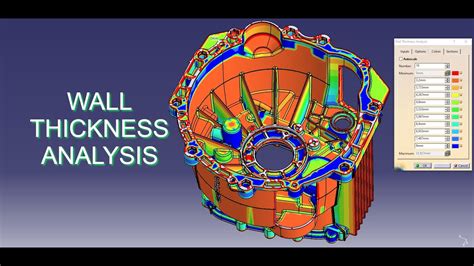 measuring thickness in catia|3D Wall Thickness Analysis in Catia V5 .